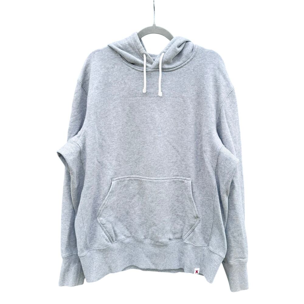 BEST MADE CO. Gray Cotton Hoodie Sweatshirt Large